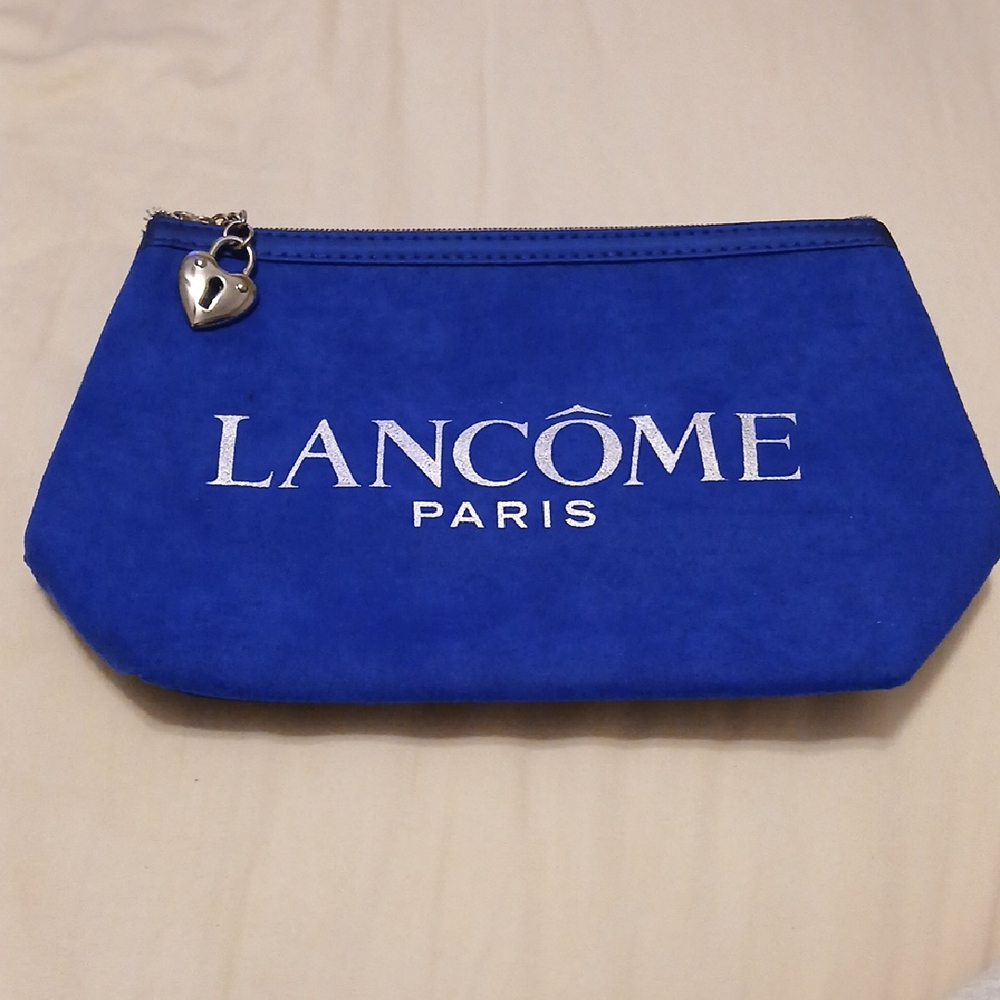 LANCOME PARIS Blue Cosmetic Bag
